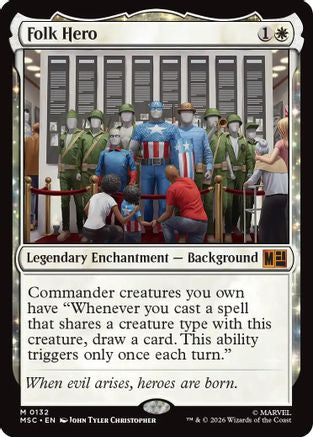 Folk Hero (Surge Foil)  [Commander: Marvel Super Heroes] Foil