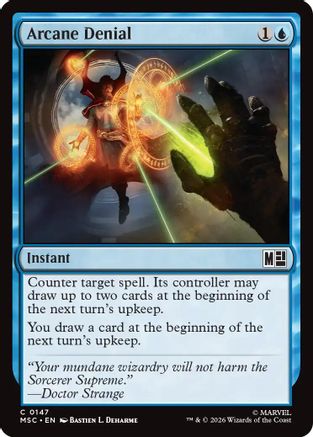 Arcane Denial (Surge Foil)  [Commander: Marvel Super Heroes] Foil