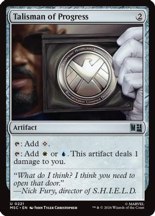 Talisman of Progress (Surge Foil)  [Commander: Marvel Super Heroes] Foil