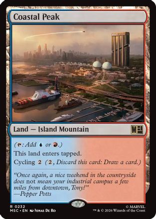Coastal Peak (Surge Foil)  [Commander: Marvel Super Heroes] Foil