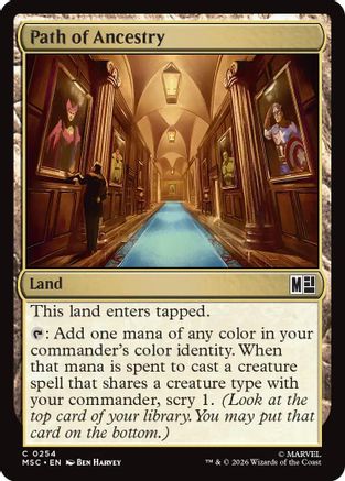 Path of Ancestry (Surge Foil)  [Commander: Marvel Super Heroes] Foil