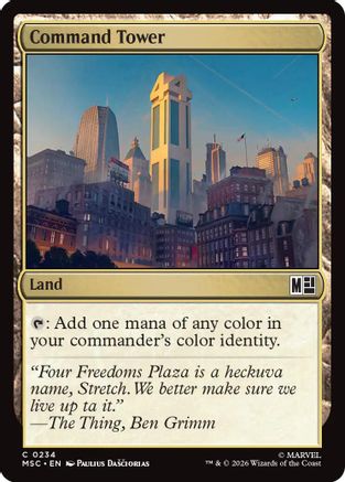 Command Tower (0234) (Surge Foil)  [Commander: Marvel Super Heroes] Foil