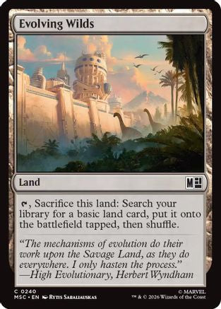 Evolving Wilds (Surge Foil)  [Commander: Marvel Super Heroes] Foil