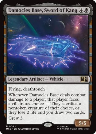 Damocles Base, Sword of Kang (Surge Foil)  [Commander: Marvel Super Heroes] Foil