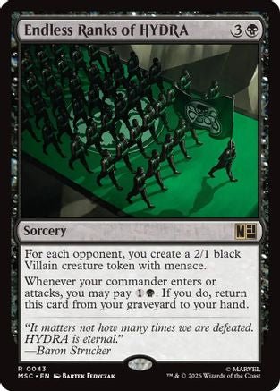 Endless Ranks of HYDRA (Surge Foil)  [Commander: Marvel Super Heroes] Foil