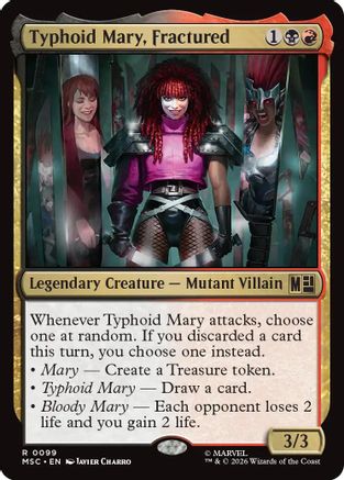 Typhoid Mary, Fractured (Surge Foil)  [Commander: Marvel Super Heroes] Foil