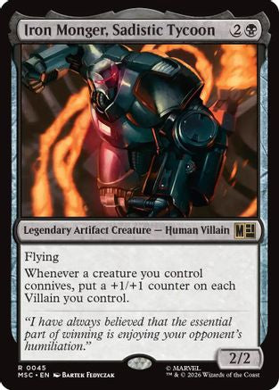 Iron Monger, Sadistic Tycoon (Surge Foil)  [Commander: Marvel Super Heroes] Foil