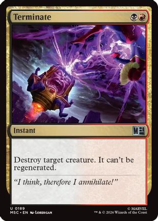 Terminate  [Commander: Marvel Super Heroes]