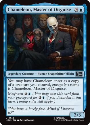 Chameleon, Master of Disguise (Surge Foil)  [Commander: Marvel Super Heroes] Foil