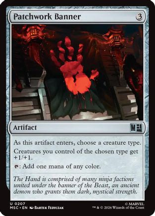 Patchwork Banner (Surge Foil)  [Commander: Marvel Super Heroes] Foil