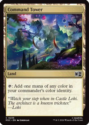 Command Tower (0235) (Surge Foil)  [Commander: Marvel Super Heroes] Foil