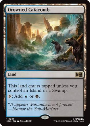 Drowned Catacomb (Surge Foil)  [Commander: Marvel Super Heroes] Foil