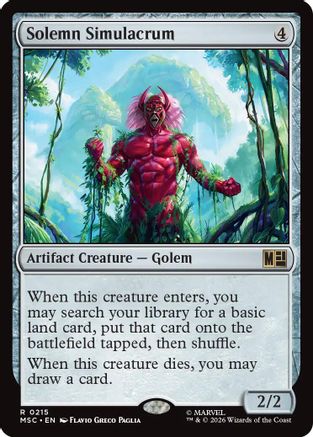 Solemn Simulacrum  [Commander: Marvel Super Heroes]