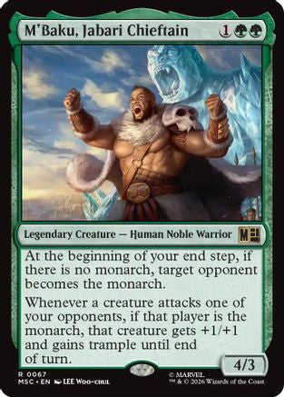 M'Baku, Jabari Chieftain (Surge Foil)  [Commander: Marvel Super Heroes] Foil