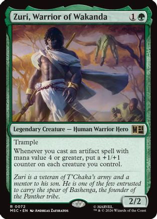 Zuri, Warrior of Wakanda (Surge Foil)  [Commander: Marvel Super Heroes] Foil