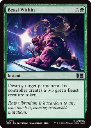 Beast Within (Surge Foil)  [Commander: Marvel Super Heroes] Foil