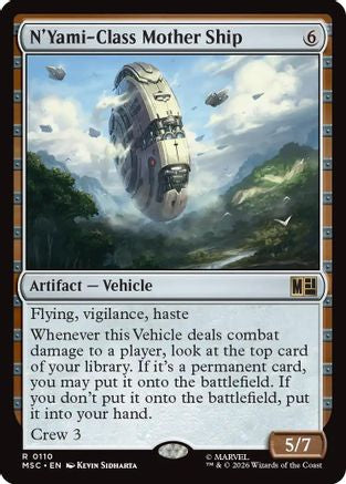 N'Yami-Class Mother Ship (Surge Foil)  [Commander: Marvel Super Heroes] Foil