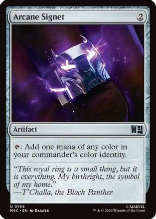 Arcane Signet (0194) (Surge Foil)  [Commander: Marvel Super Heroes] Foil