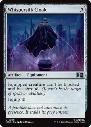 Whispersilk Cloak (Surge Foil)  [Commander: Marvel Super Heroes] Foil