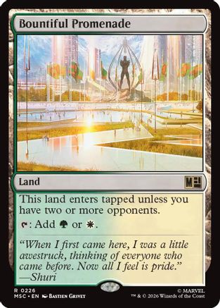 Bountiful Promenade (Surge Foil)  [Commander: Marvel Super Heroes] Foil