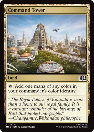 Command Tower (0236) (Surge Foil)  [Commander: Marvel Super Heroes] Foil