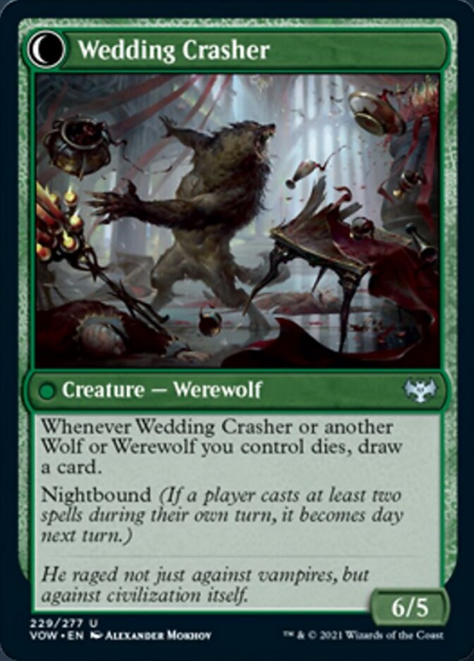 Wolfkin Outcast // Wedding Crasher [Innistrad: Crimson Vow] Foil
