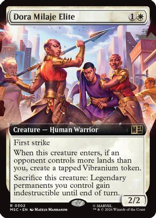 Dora Milaje Elite (Extended Art)  [Commander: Marvel Super Heroes] Foil