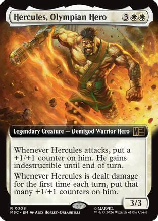 Hercules, Olympian Hero (Extended Art)  [Commander: Marvel Super Heroes] Foil