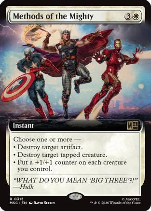 Methods of the Mighty (Extended Art)  [Commander: Marvel Super Heroes]