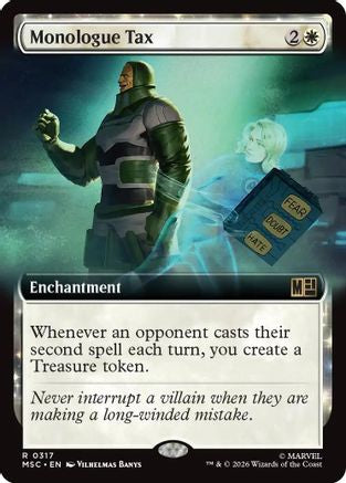 Monologue Tax (Extended Art)  [Commander: Marvel Super Heroes]