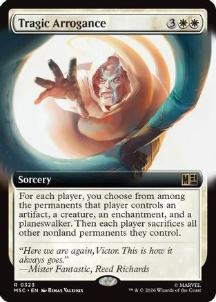 Tragic Arrogance (Extended Art)  [Commander: Marvel Super Heroes] Foil