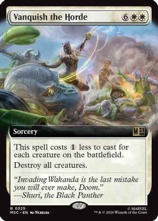 Vanquish the Horde (Extended Art)  [Commander: Marvel Super Heroes]