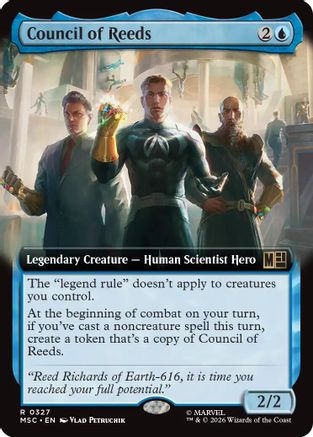 Council of Reeds (Extended Art)  [Commander: Marvel Super Heroes] Foil