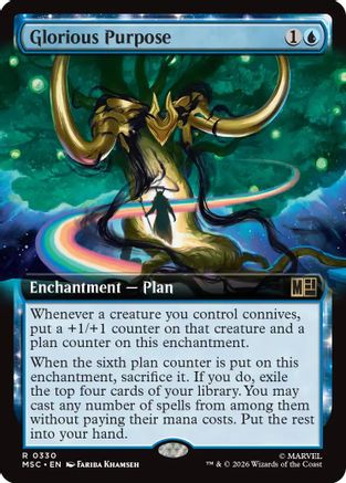 Glorious Purpose (Extended Art)  [Commander: Marvel Super Heroes] Foil