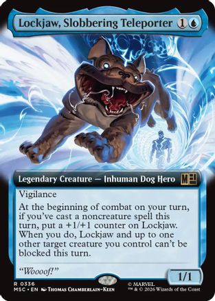 Lockjaw, Slobbering Teleporter (Extended Art)  [Commander: Marvel Super Heroes] Foil
