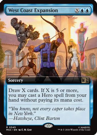 West Coast Expansion (Extended Art)  [Commander: Marvel Super Heroes] Foil