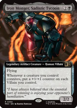 Iron Monger, Sadistic Tycoon (Extended Art)  [Commander: Marvel Super Heroes] Foil
