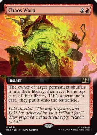 Chaos Warp (Extended Art)  [Commander: Marvel Super Heroes]