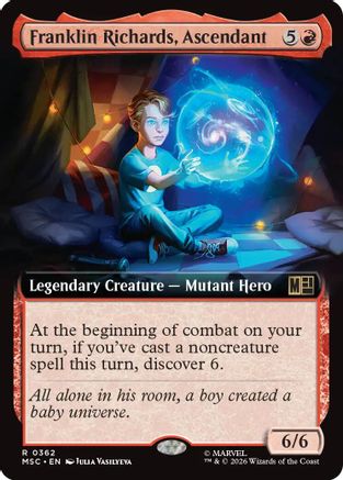 Franklin Richards, Ascendant (Extended Art)  [Commander: Marvel Super Heroes] Foil