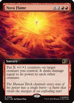 Nova Flame (Extended Art)  [Commander: Marvel Super Heroes]
