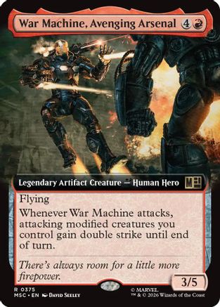 War Machine, Avenging Arsenal (Extended Art)  [Commander: Marvel Super Heroes]