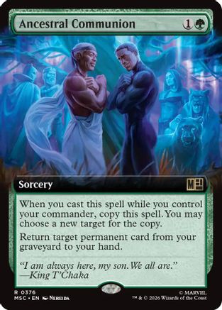 Ancestral Communion (Extended Art)  [Commander: Marvel Super Heroes] Foil