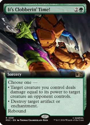 It's Clobberin' Time! (Extended Art)  [Commander: Marvel Super Heroes]