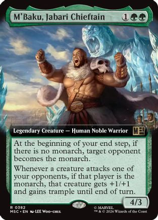 M'Baku, Jabari Chieftain (Extended Art)  [Commander: Marvel Super Heroes]