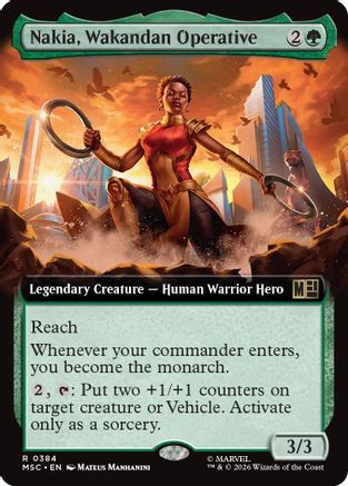Nakia, Wakandan Operative (Extended Art)  [Commander: Marvel Super Heroes]