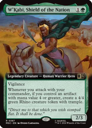 W'Kabi, Shield of the Nation (Extended Art)  [Commander: Marvel Super Heroes]