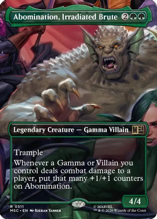 Abomination, Irradiated Brute (Borderless)  [Commander: Marvel Super Heroes] Foil