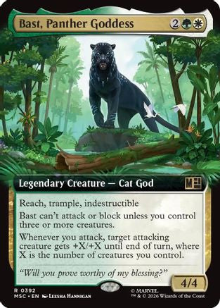 Bast, Panther Goddess (Extended Art)  [Commander: Marvel Super Heroes] Foil
