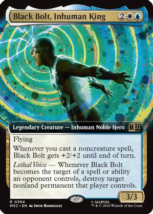 Black Bolt, Inhuman King (Extended Art)  [Commander: Marvel Super Heroes]
