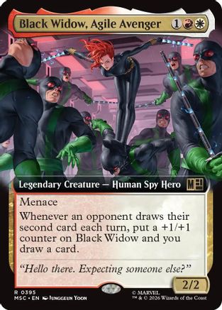 Black Widow, Agile Avenger (Extended Art)  [Commander: Marvel Super Heroes]